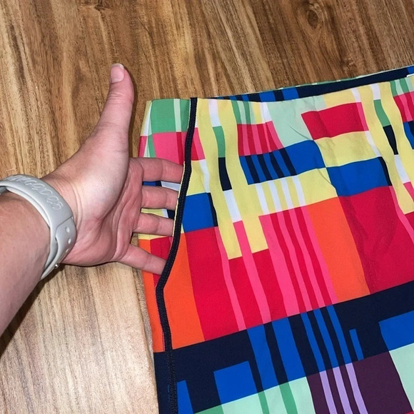 Golftini women’s skort 8 medium skirt golf athletic stretch pattern mini pockets - Picture 3 of 11